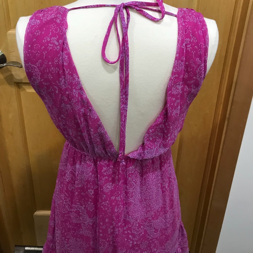 Ella Moss V-neck dress with ruffles at bot… - Picture 4 of 6